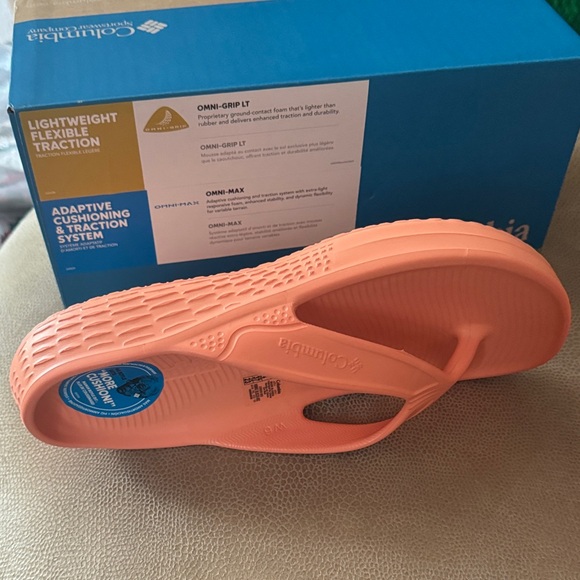 Women’s Columbia Ramble Flip Apricot Fizz lightweight Size 6 New With Box - Picture 7 of 7
